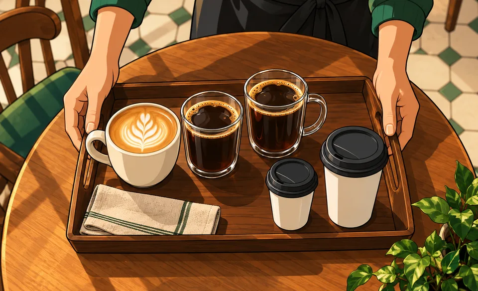Count cups and choose a size